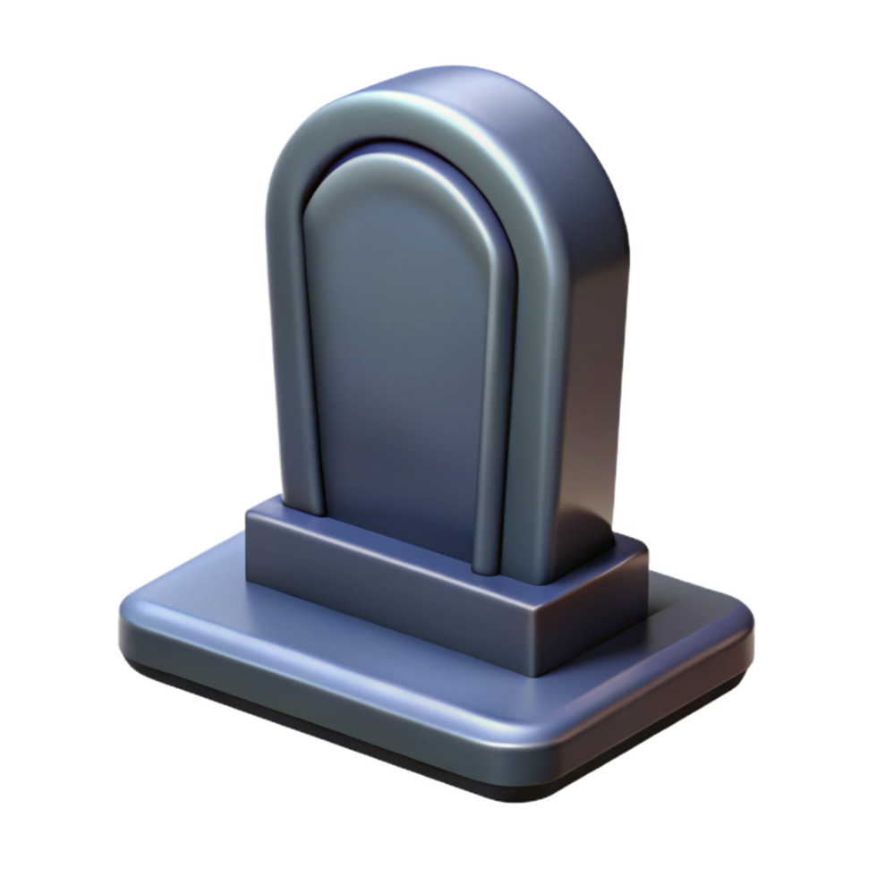 vibrant vintage A single, spooky tombstone genuine png