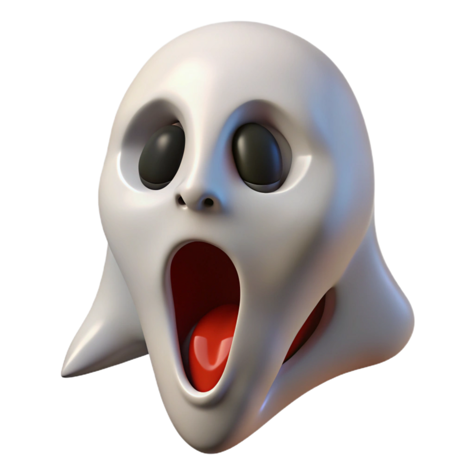 wonderful rustic A scary, realistic ghost face 4K png