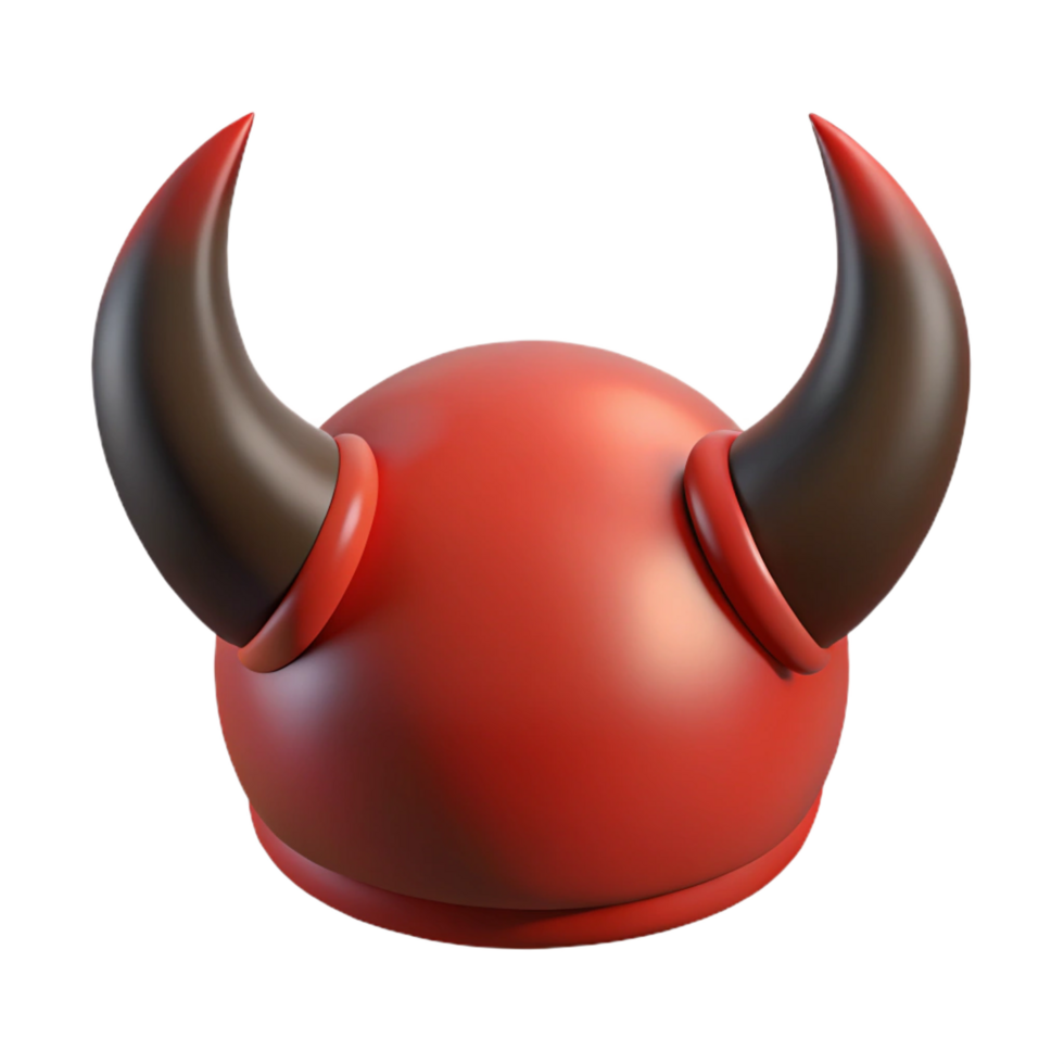 impressive classic A stylized, cartoon devil horns high quality png