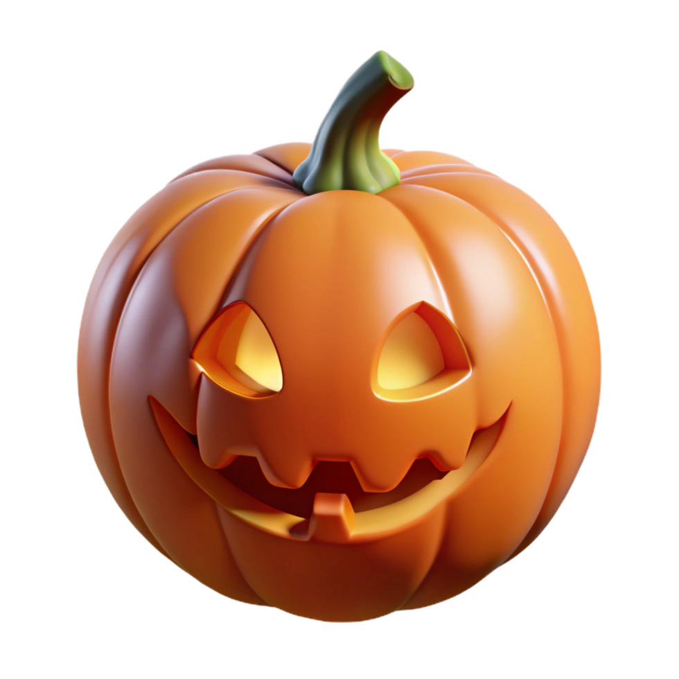 stunning abstract A single, glowing jack-o'-lantern face genuine png