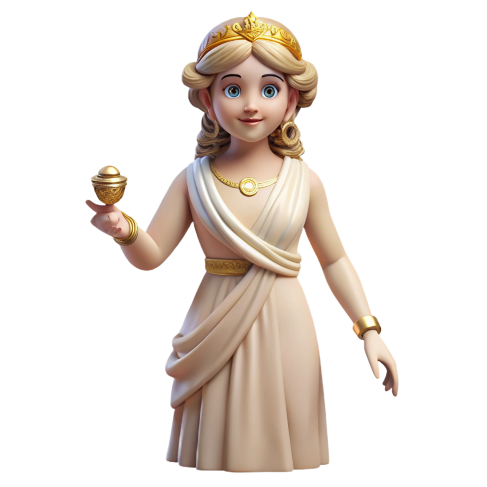 impressive contemporary Hera, Goddess of Marriage, regal pose, 4K png