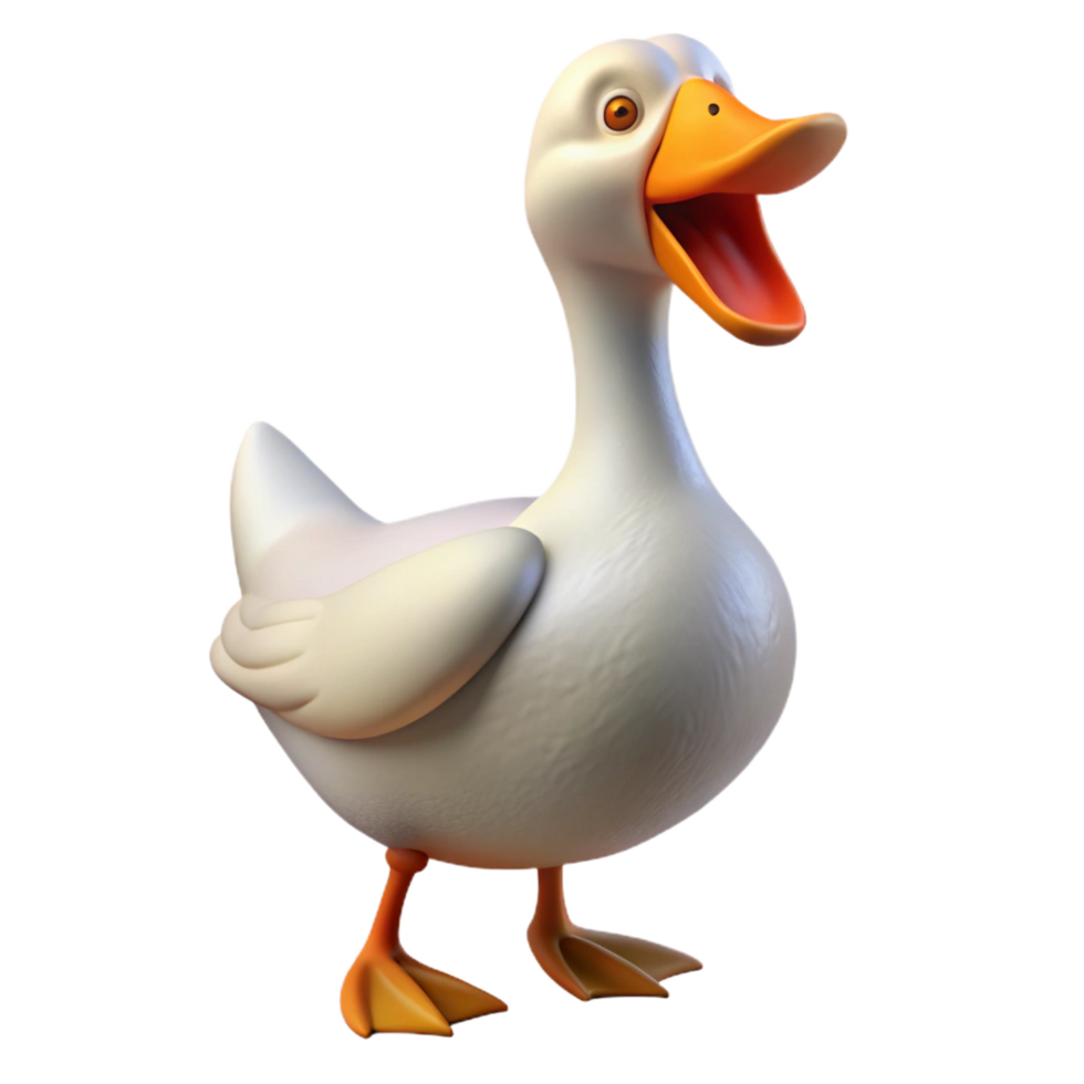 elegant minimalist A goose honking, genuine png