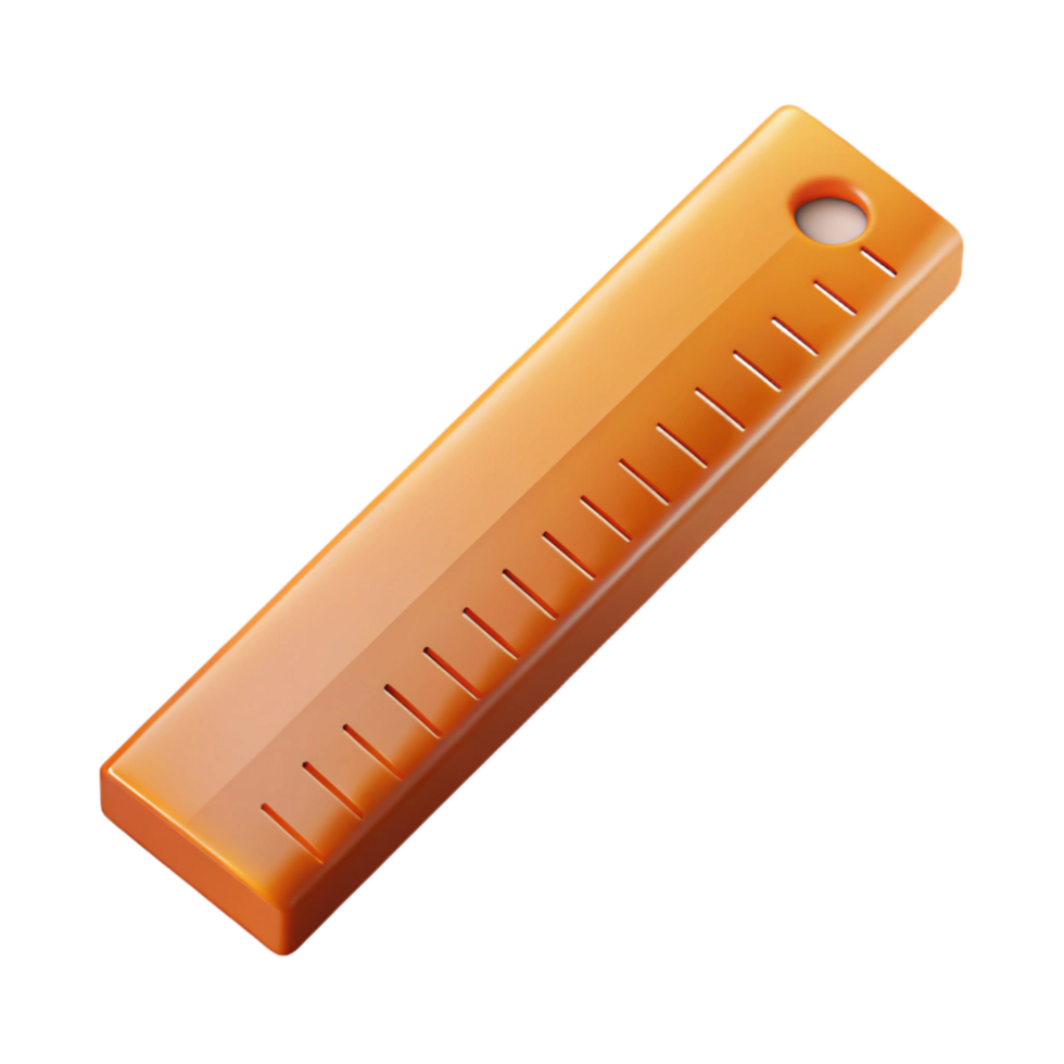 dramatic vintage Architectural scale ruler, high resolution png
