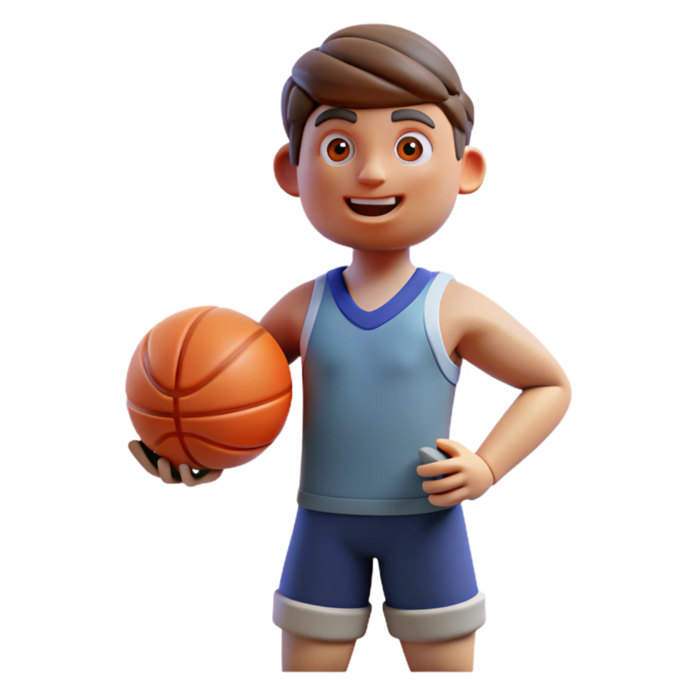stunning minimalist Athlete holding a basketball exclusive png