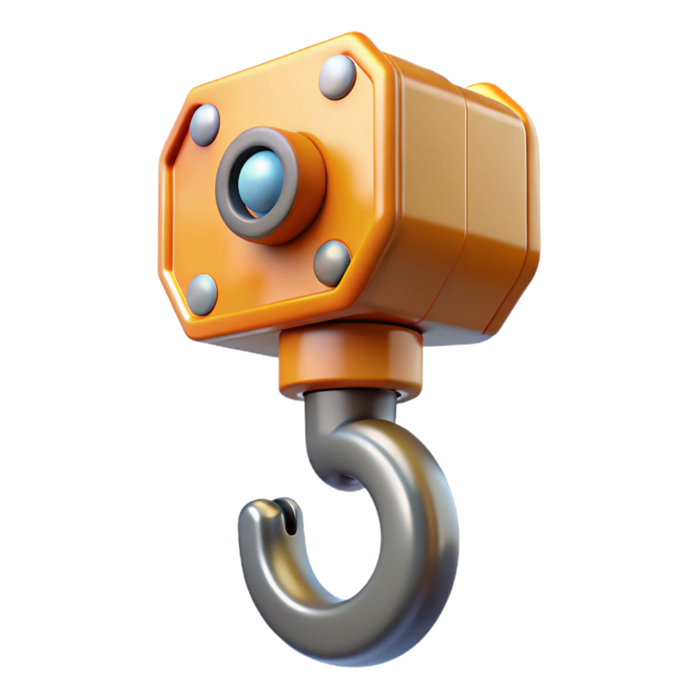 dramatic traditional Construction crane hook, high quality png