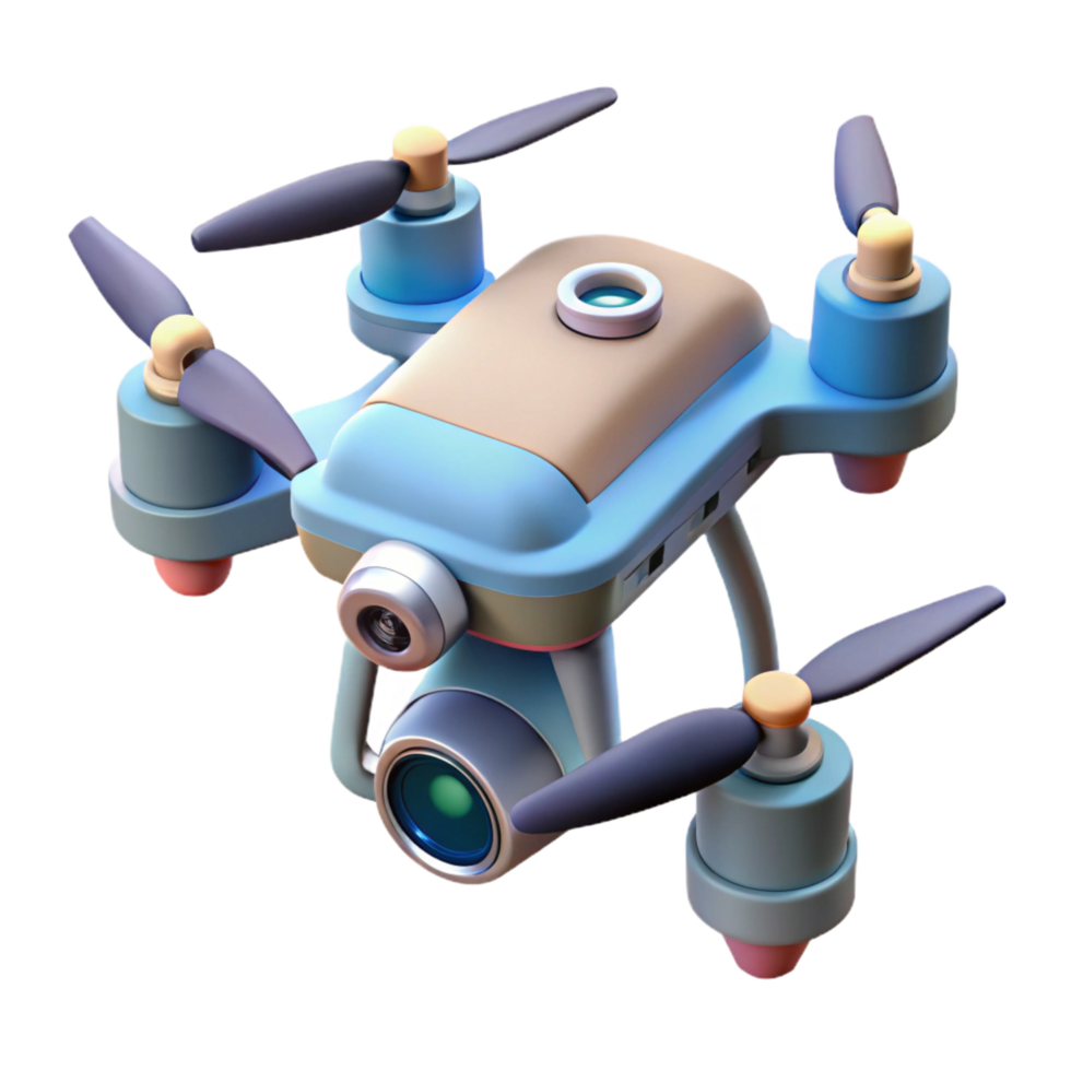 beautiful abstract Drone with camera attached genuine png