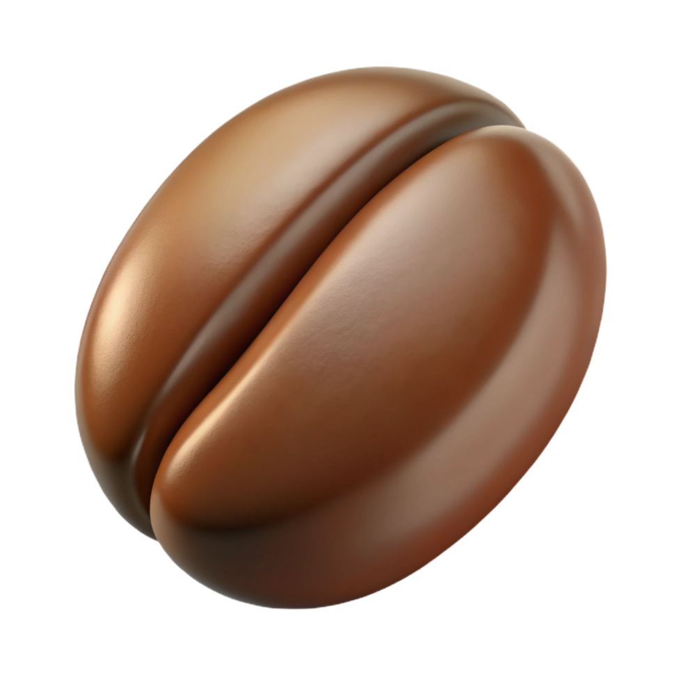 serene rustic Single coffee bean high resolution png