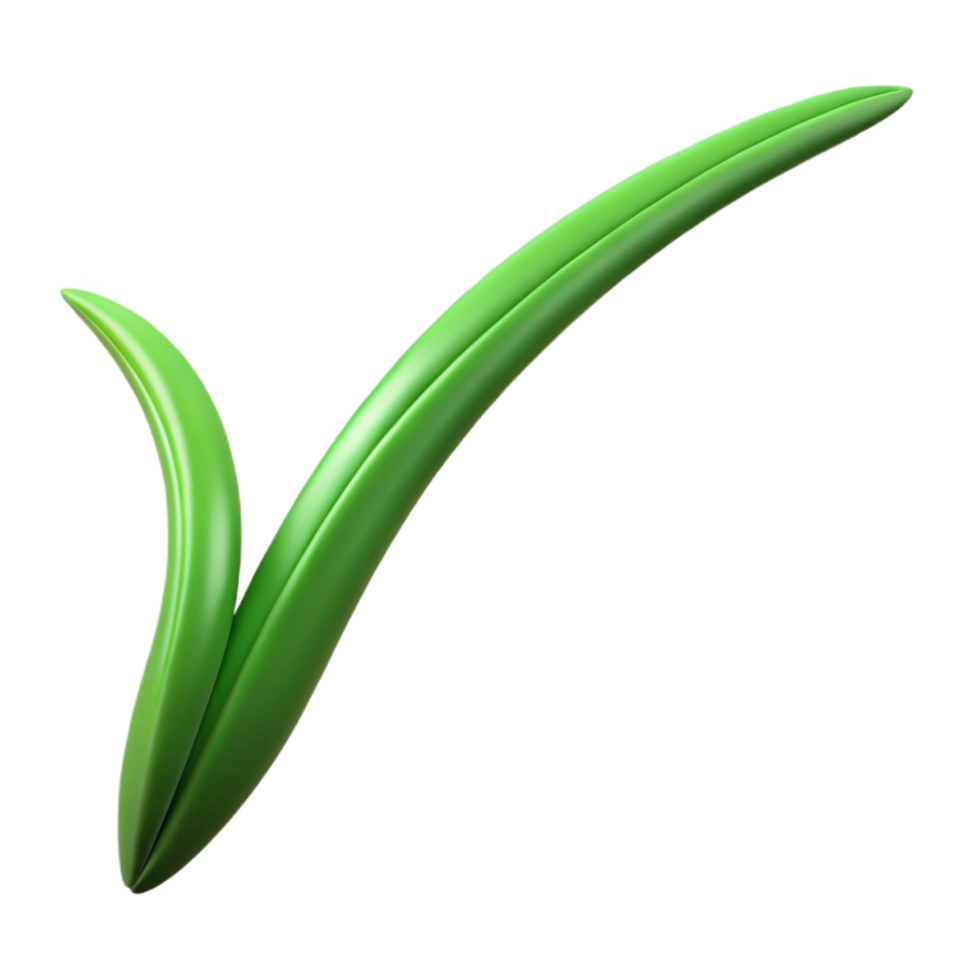 elegant minimalist Single blade of grass authentic png