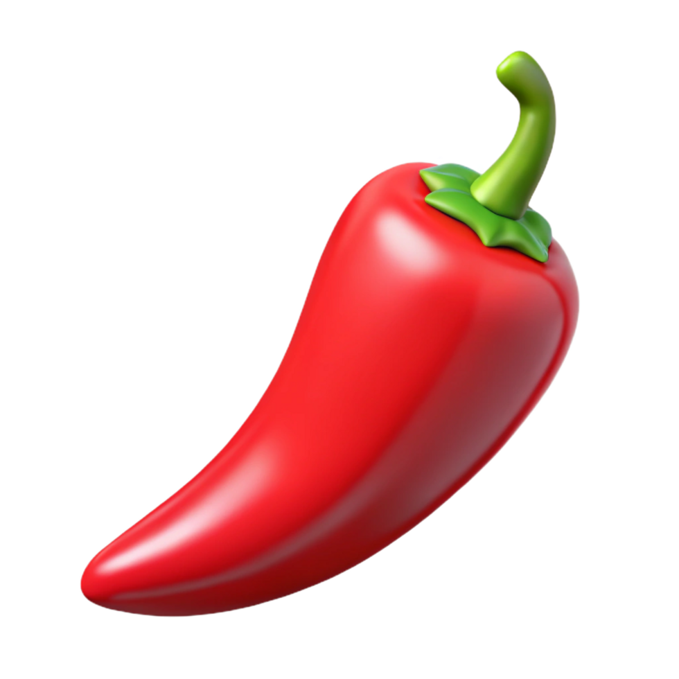 wonderful minimalist One red chili pepper authentic png