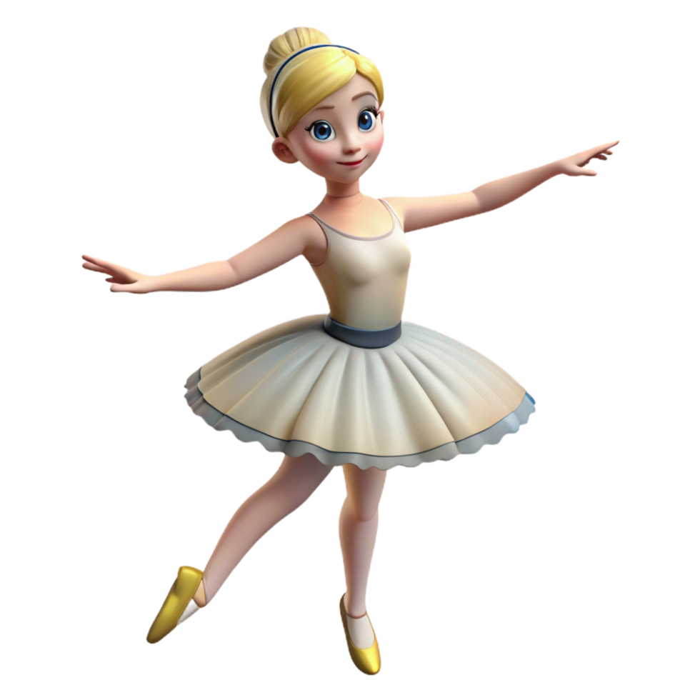 magnificent creative Graceful ballerina in a tutu, high resolution png