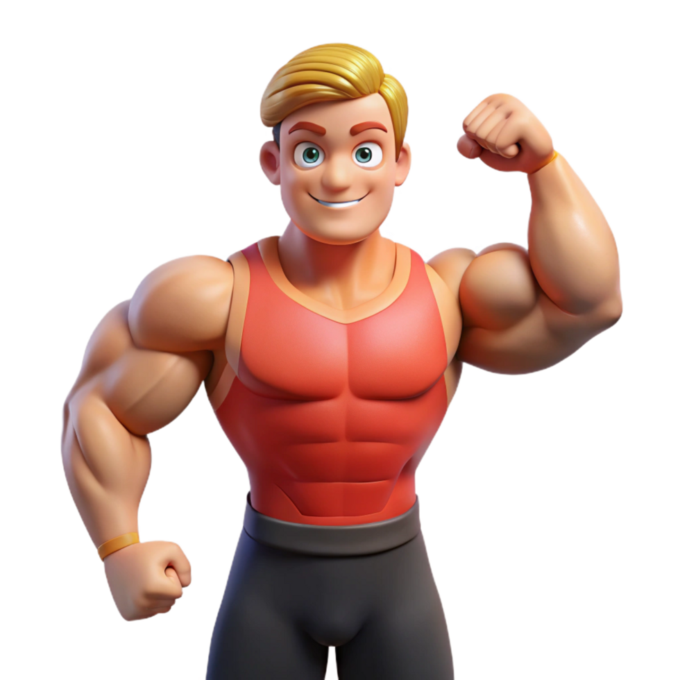 beautiful classic Muscular bodybuilder flexing biceps, 4K png