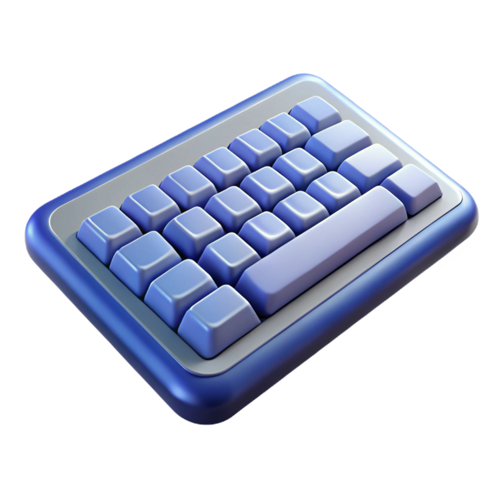 magnificent classic Wireless keyboard, ergonomic design high quality png