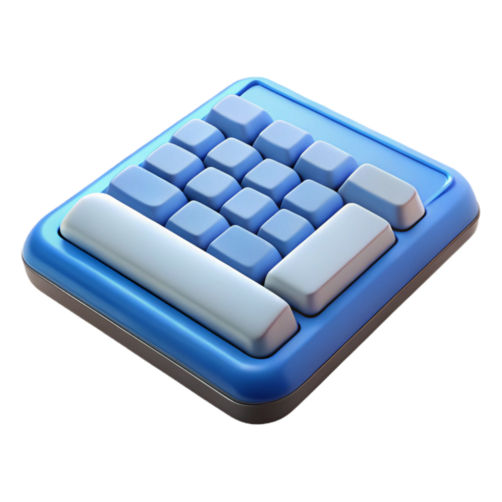 wonderful vintage Wireless keyboard, ergonomic design high quality png