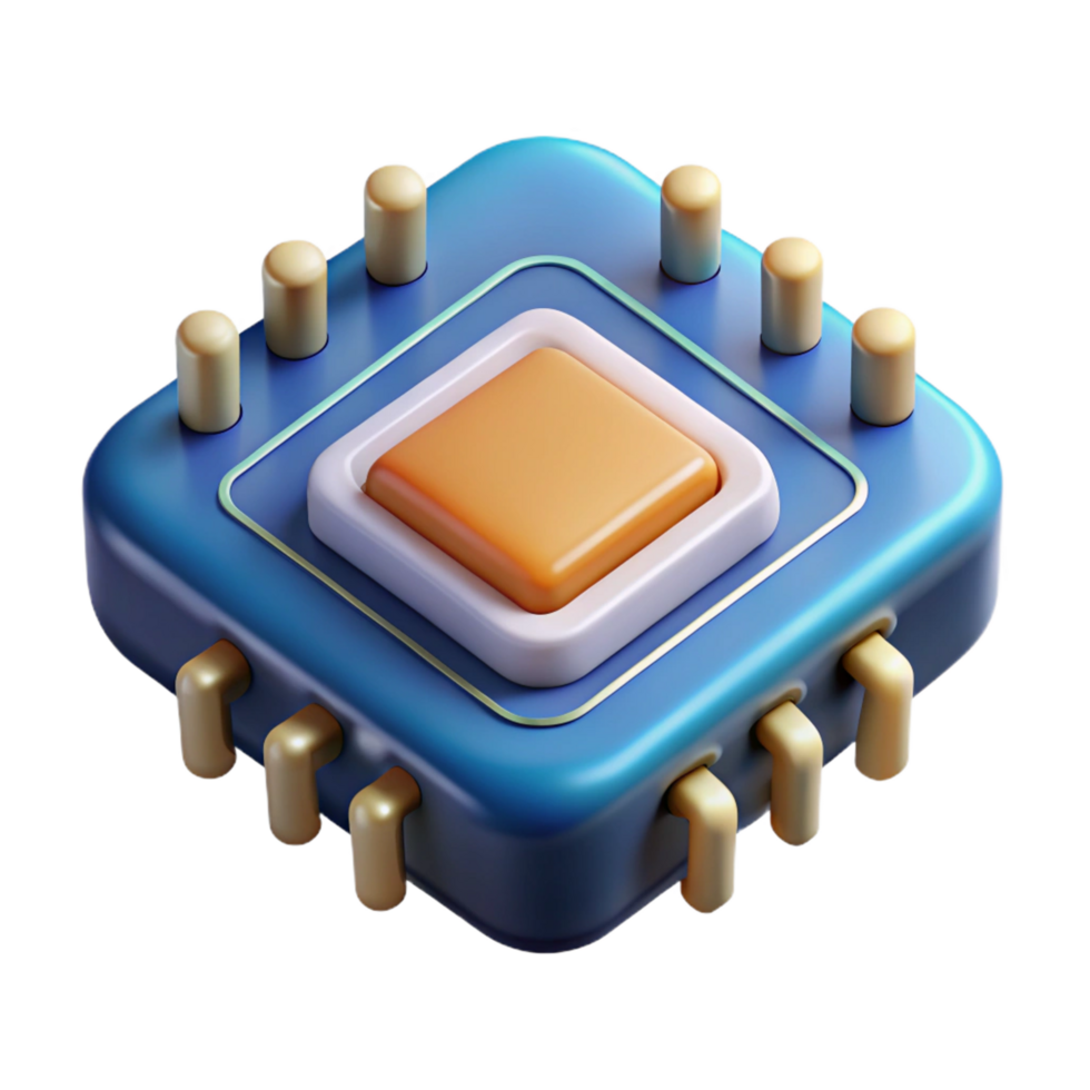 extraordinary artistic Microchip, circuit board component high quality png
