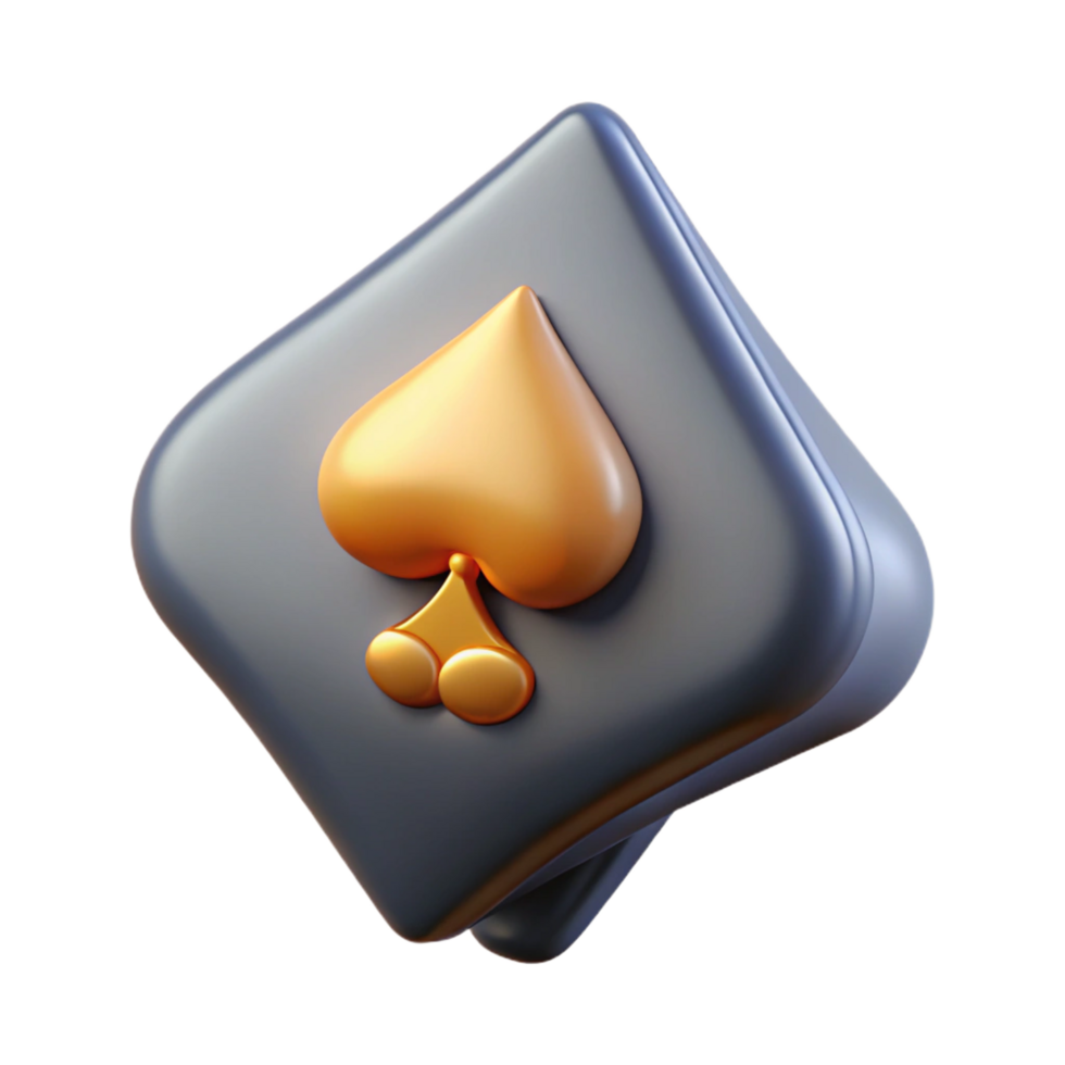 dramatic minimalist A single, stylized playing card, the Queen of Spades original png
