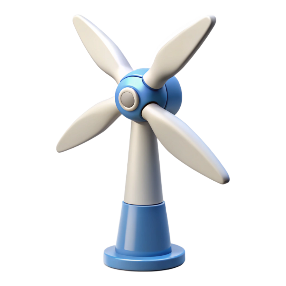 wonderful creative Wind turbine generating electricity 4K png