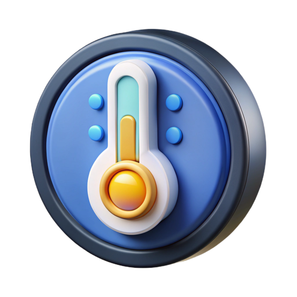 dramatic rustic Smart thermostat controlling temperature original png