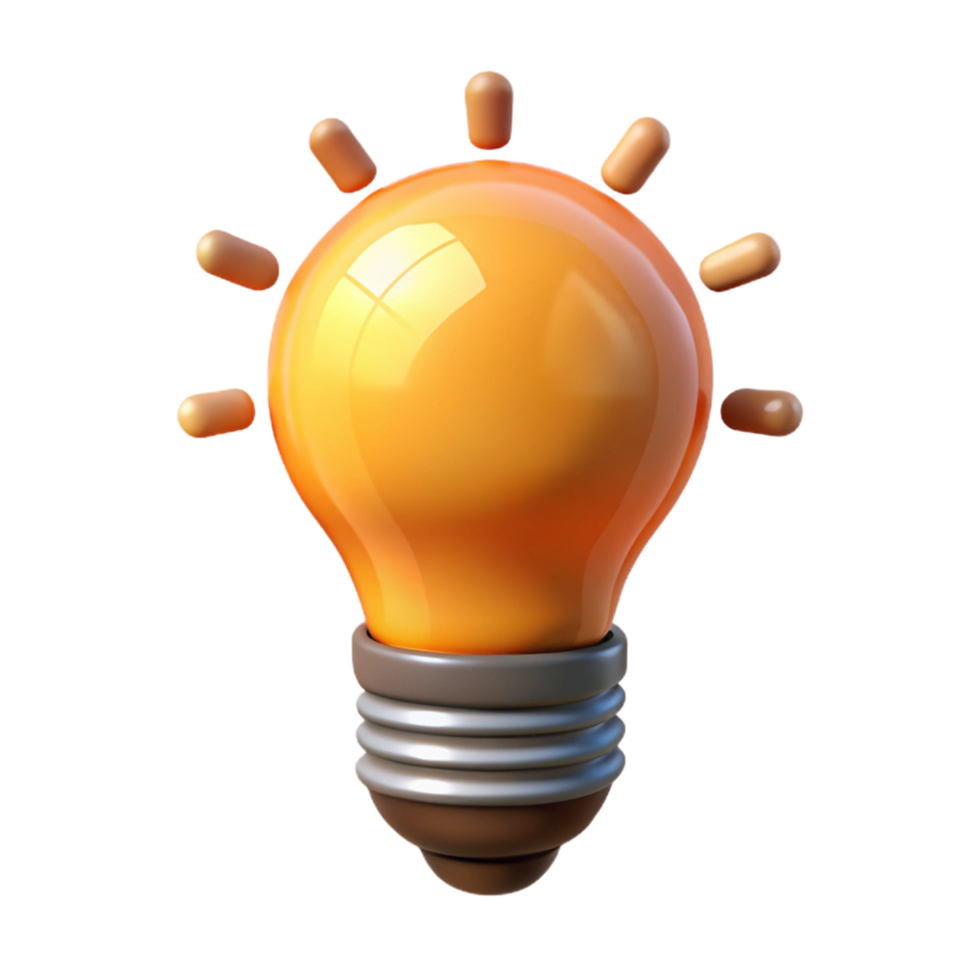 wonderful vintage Smart lightbulb emitting warm light high resolution png