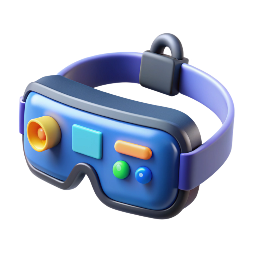 magnificent artistic Augmented reality headset displaying information detailed png