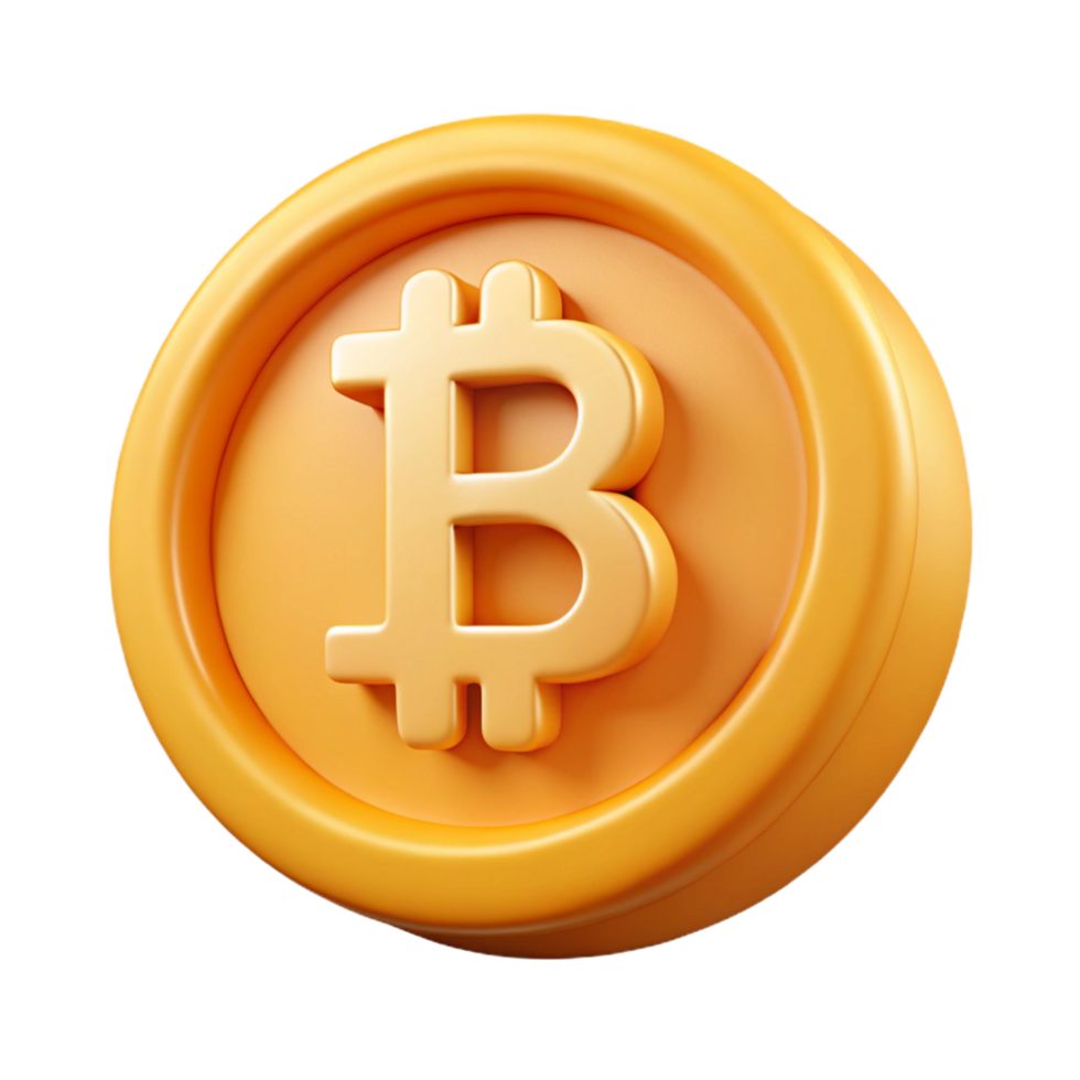 elegant artistic Cryptocurrency bitcoin icon premium png