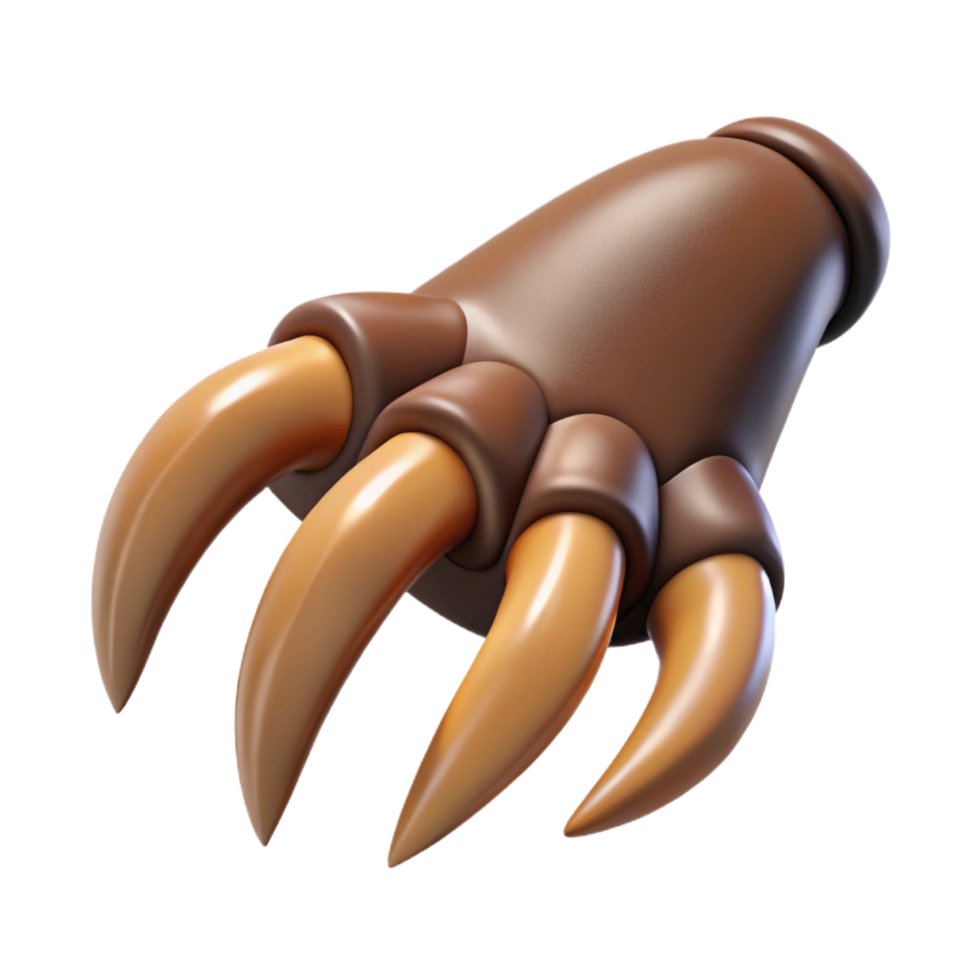 vibrant classic Single, realistic griffin claw, sharp talons original png