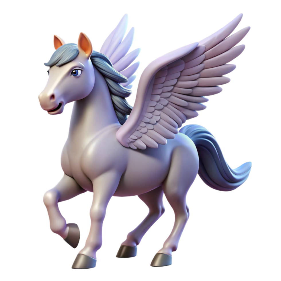 impressive classic Pegasus, winged horse, genuine png