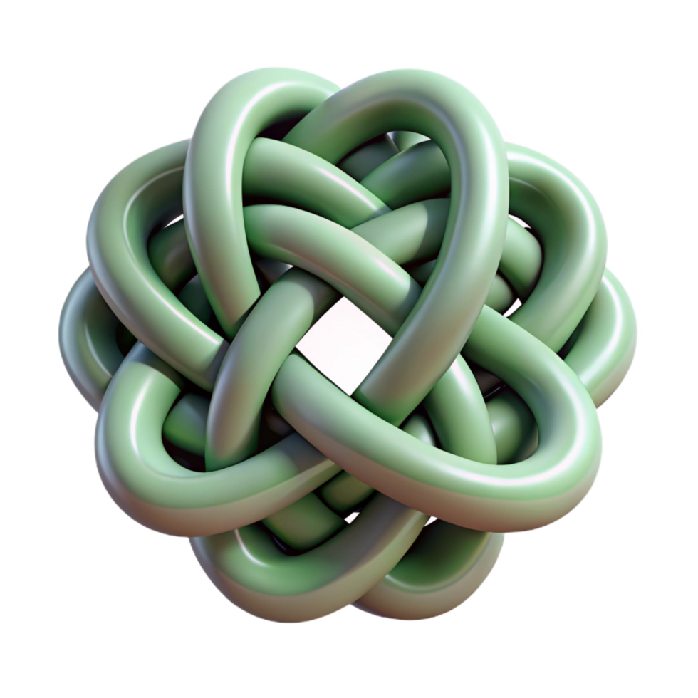 elegant traditional Celtic knot, intricate design, authentic png