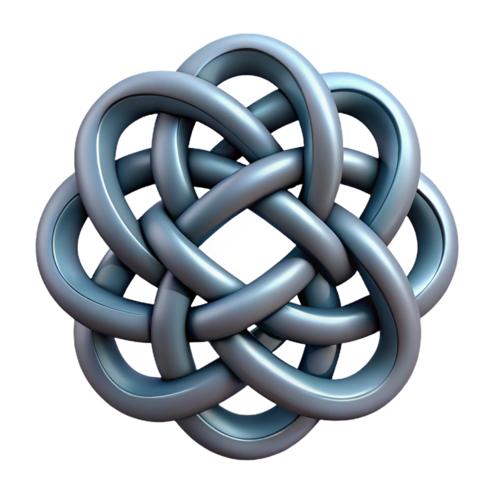 extraordinary abstract Celtic knot, intricate design, professional png