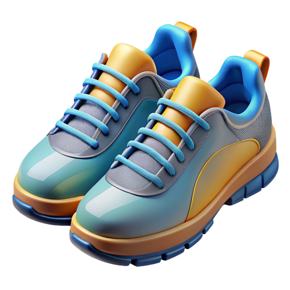 magnificent rustic Pair of running shoes, premium png