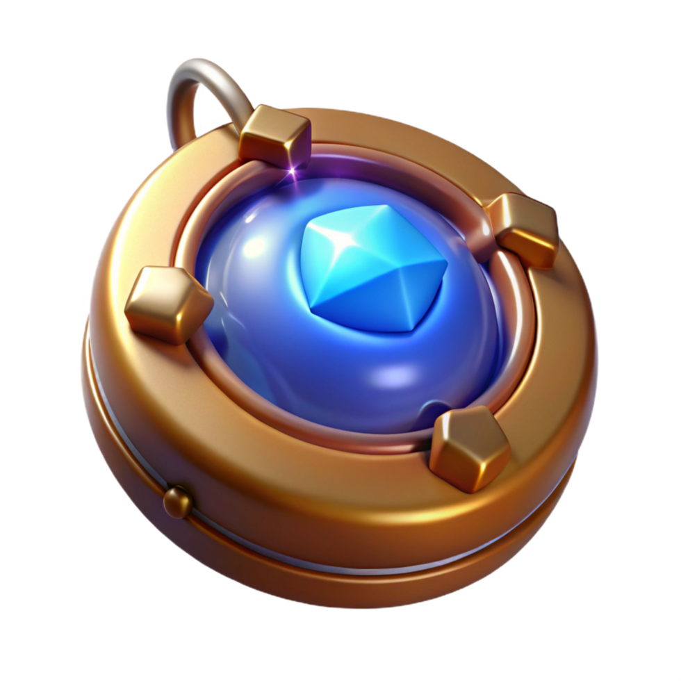 magnificent classic A single, magic amulet, pulsing with energy, original png