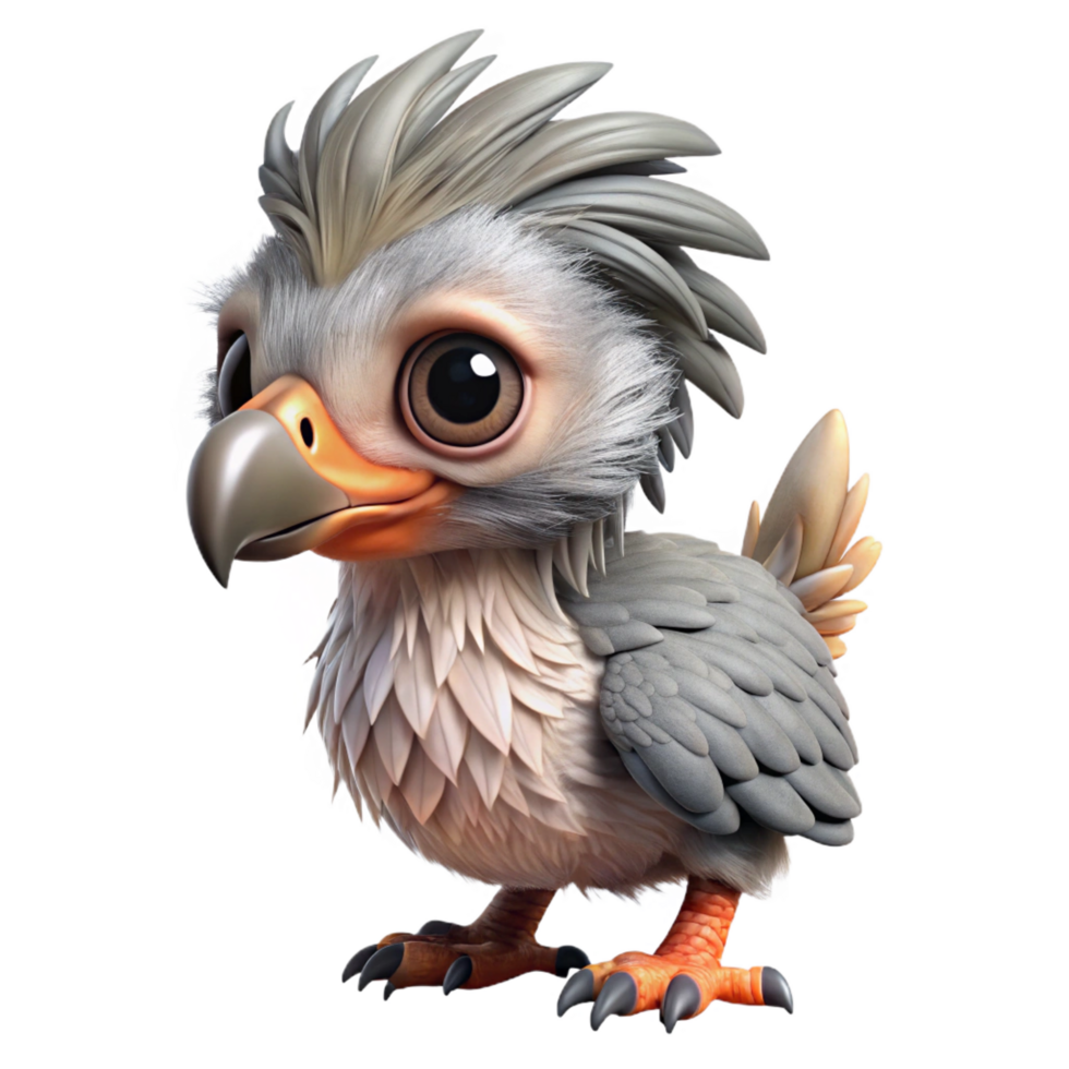 stunning abstract A majestic griffon hatchling, fluffy feathers, curious expression, genuine png