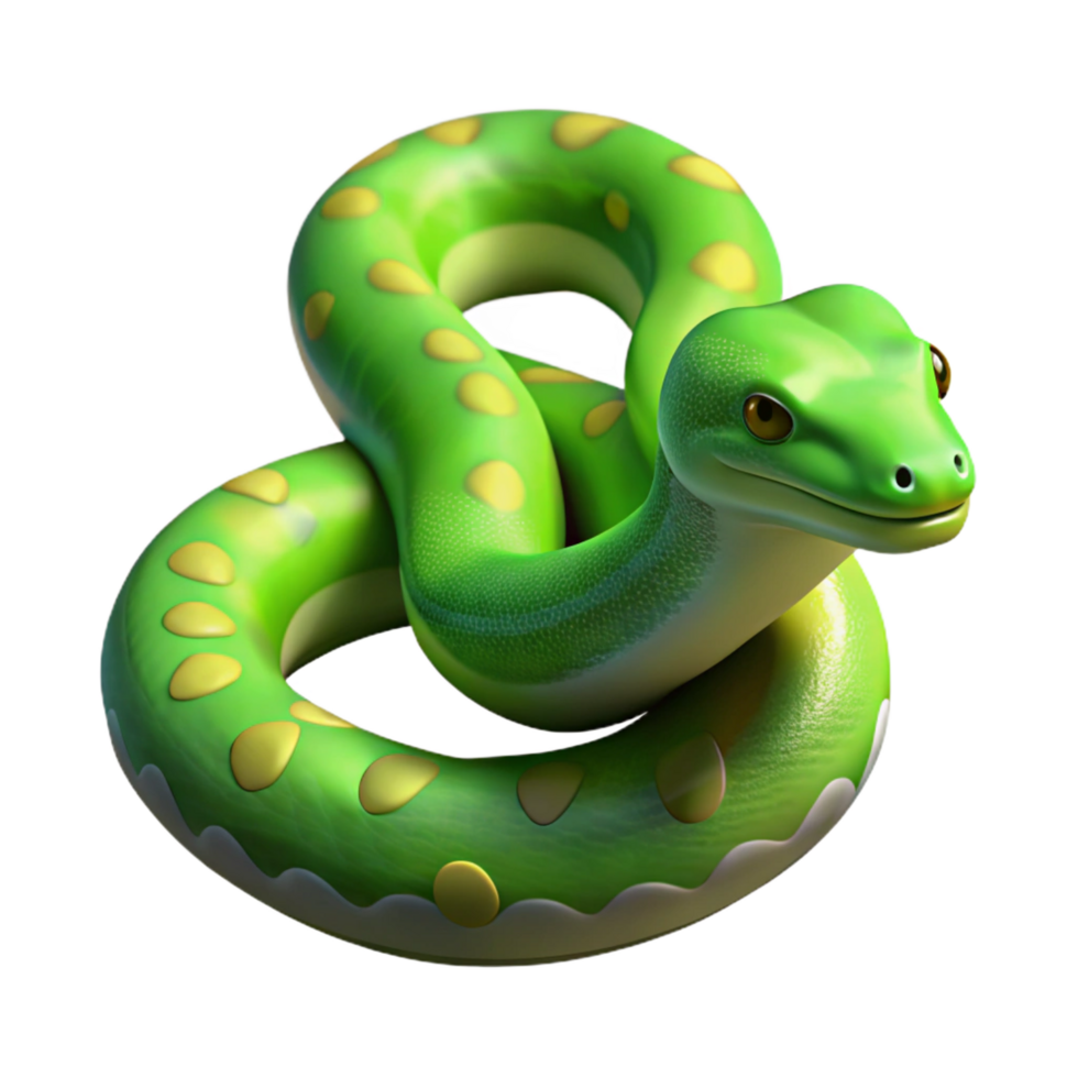extraordinary contemporary A slithering green tree python premium png