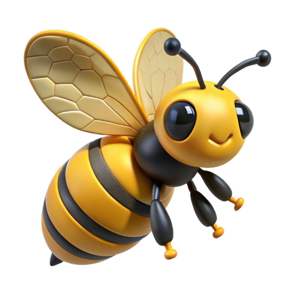 wonderful classic A buzzing honeybee high quality png