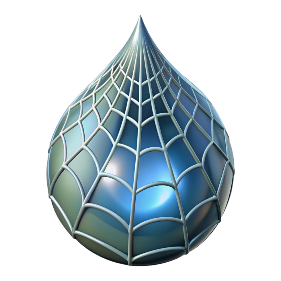extraordinary vintage Close up of a dew drop on a spider web 4K png
