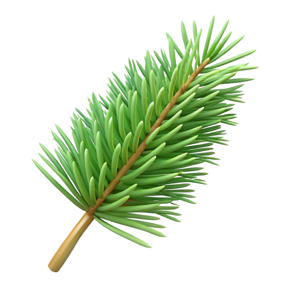 impressive vintage Pine needle, single high quality png