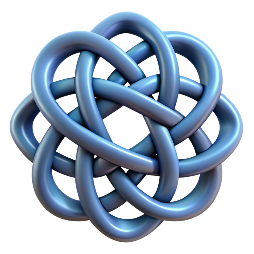 stunning modern A single, intricate Celtic knot design, detailed png