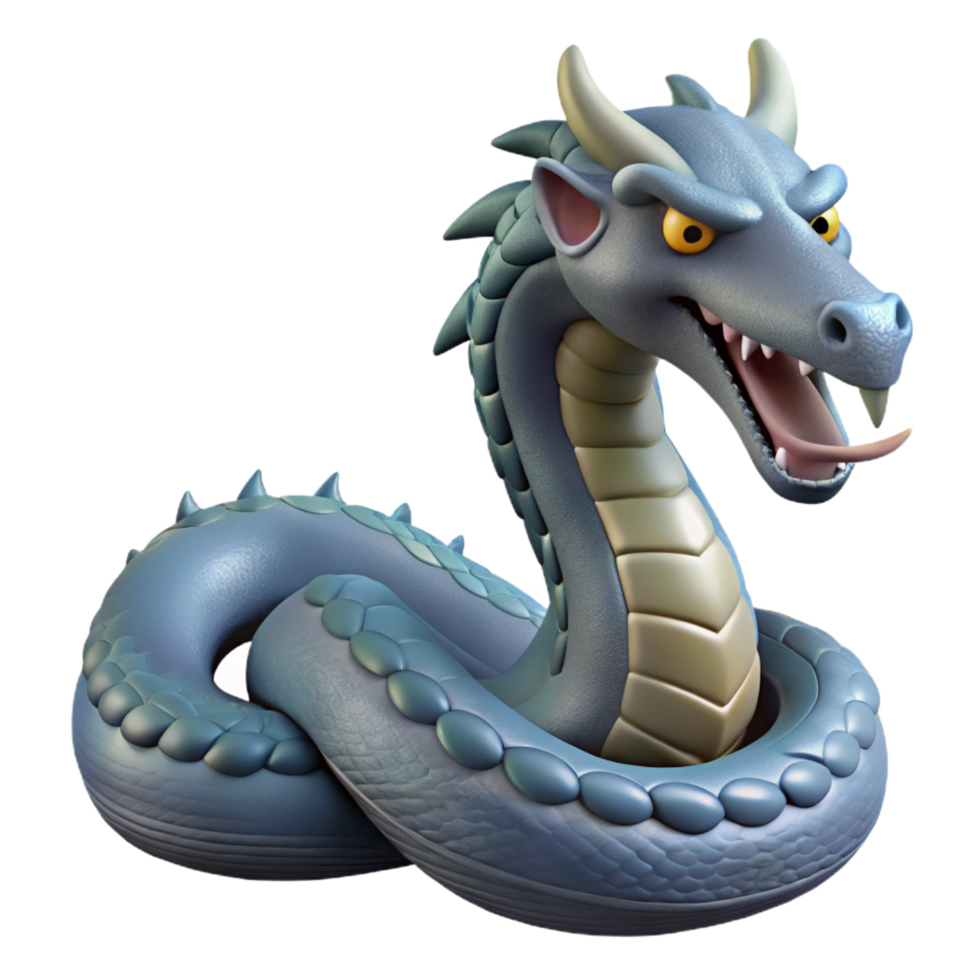 impressive vintage Jormungandr, Midgard Serpent, Norse mythology, premium png