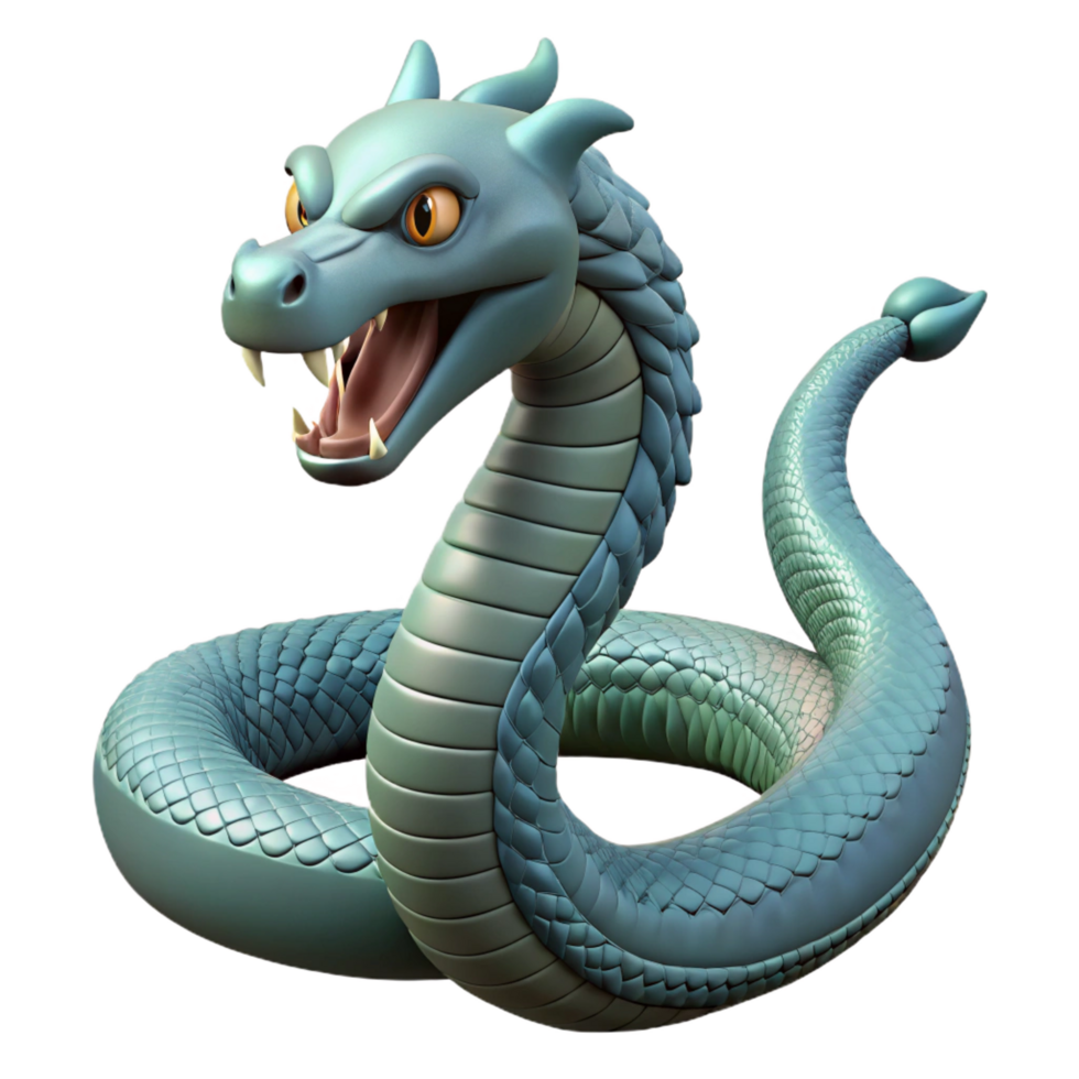 stunning artistic Jormungandr, Midgard Serpent, Norse mythology, 4K png