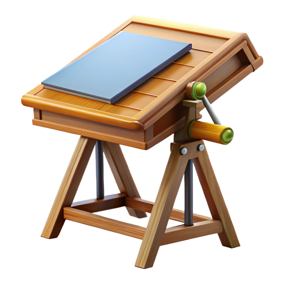 wonderful creative Architect's drafting table detailed png