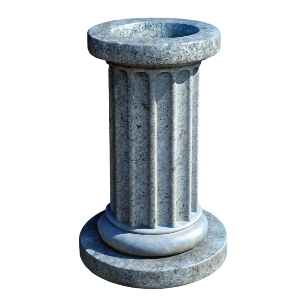 wonderful minimalist Concrete pillar, textured, reinforced, high resolution png
