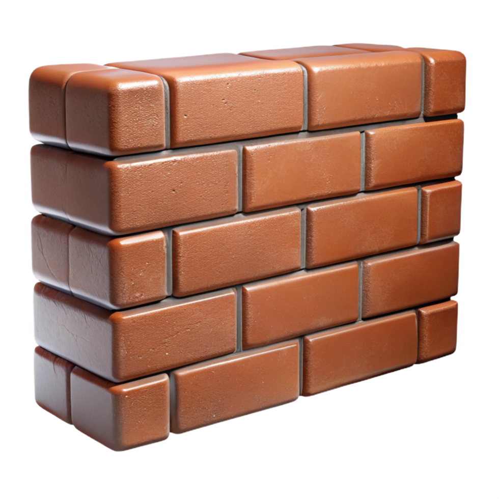 beautiful rustic Brick wall, aged, textured, high resolution png