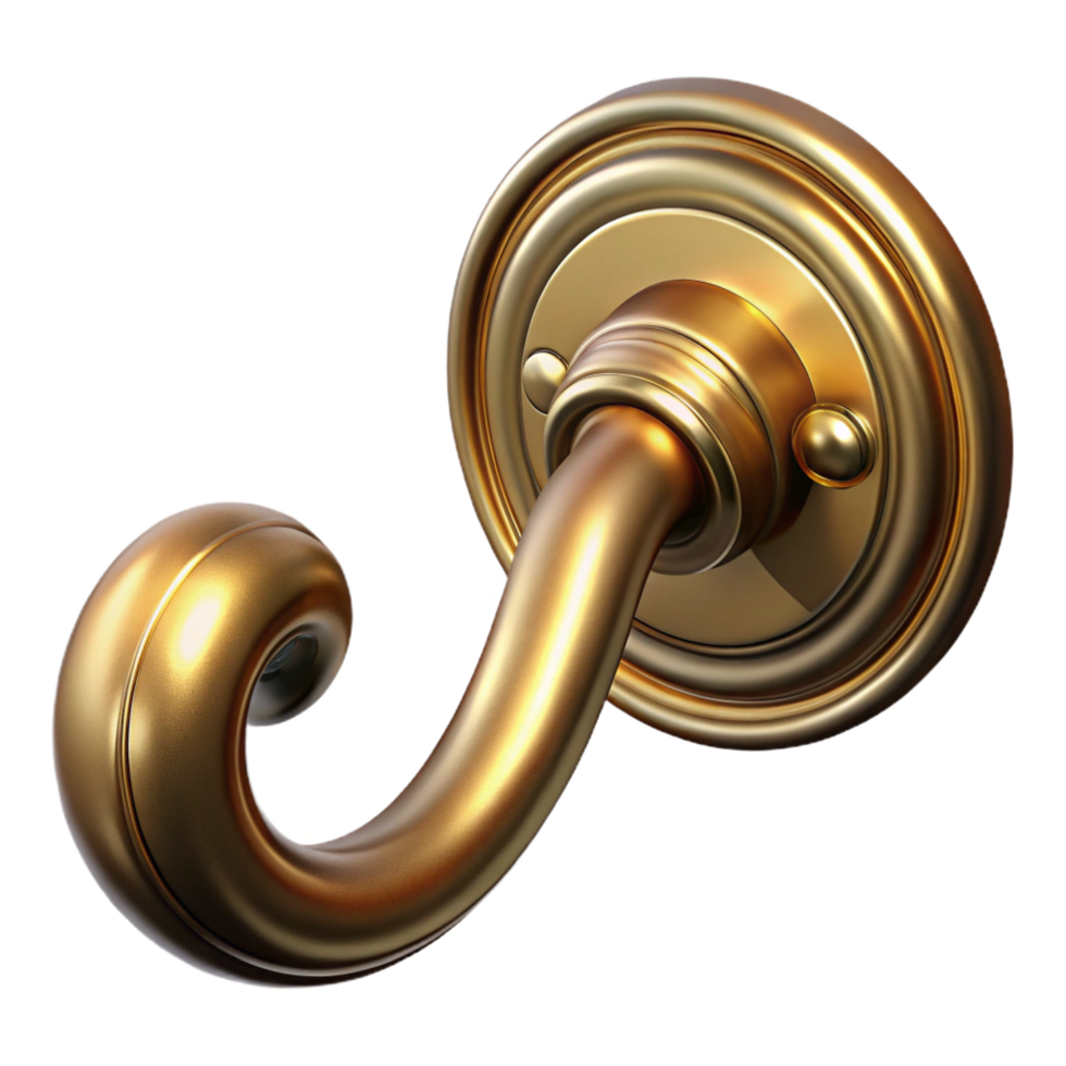 extraordinary modern Door handle, brass, vintage style, premium png