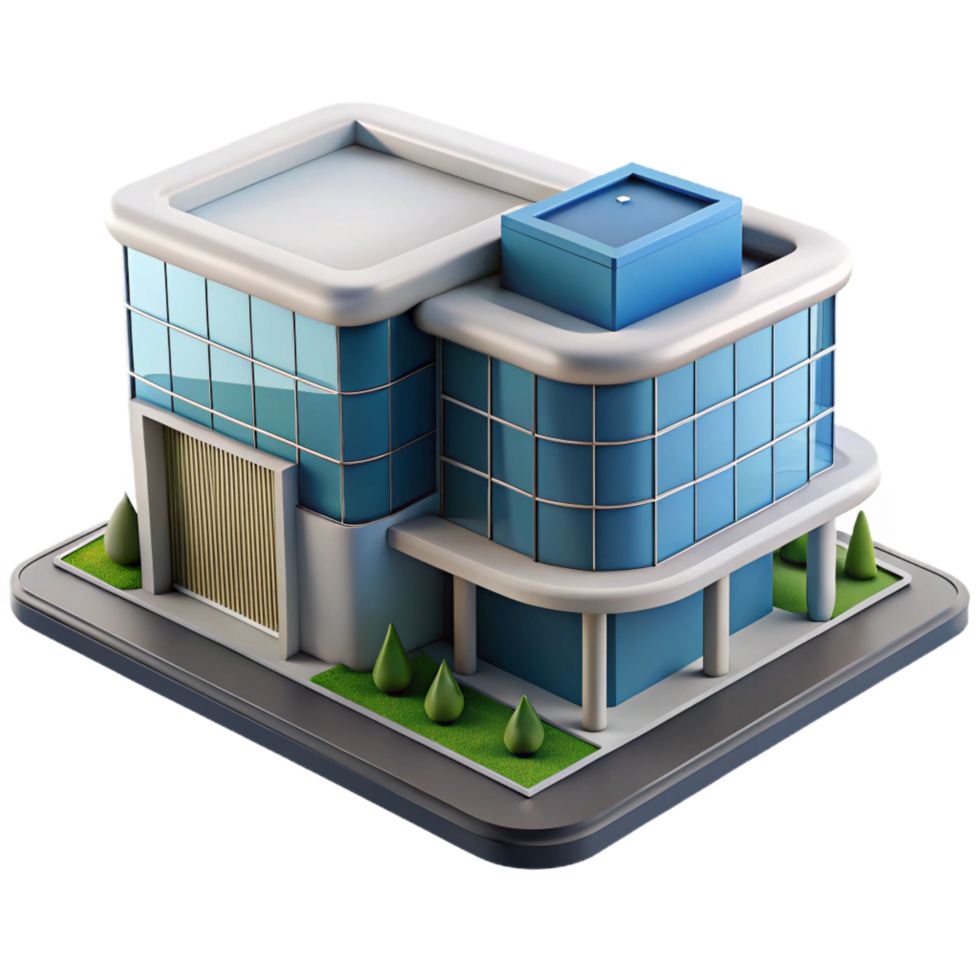impressive traditional Architectural model, scale model, modern building, genuine png