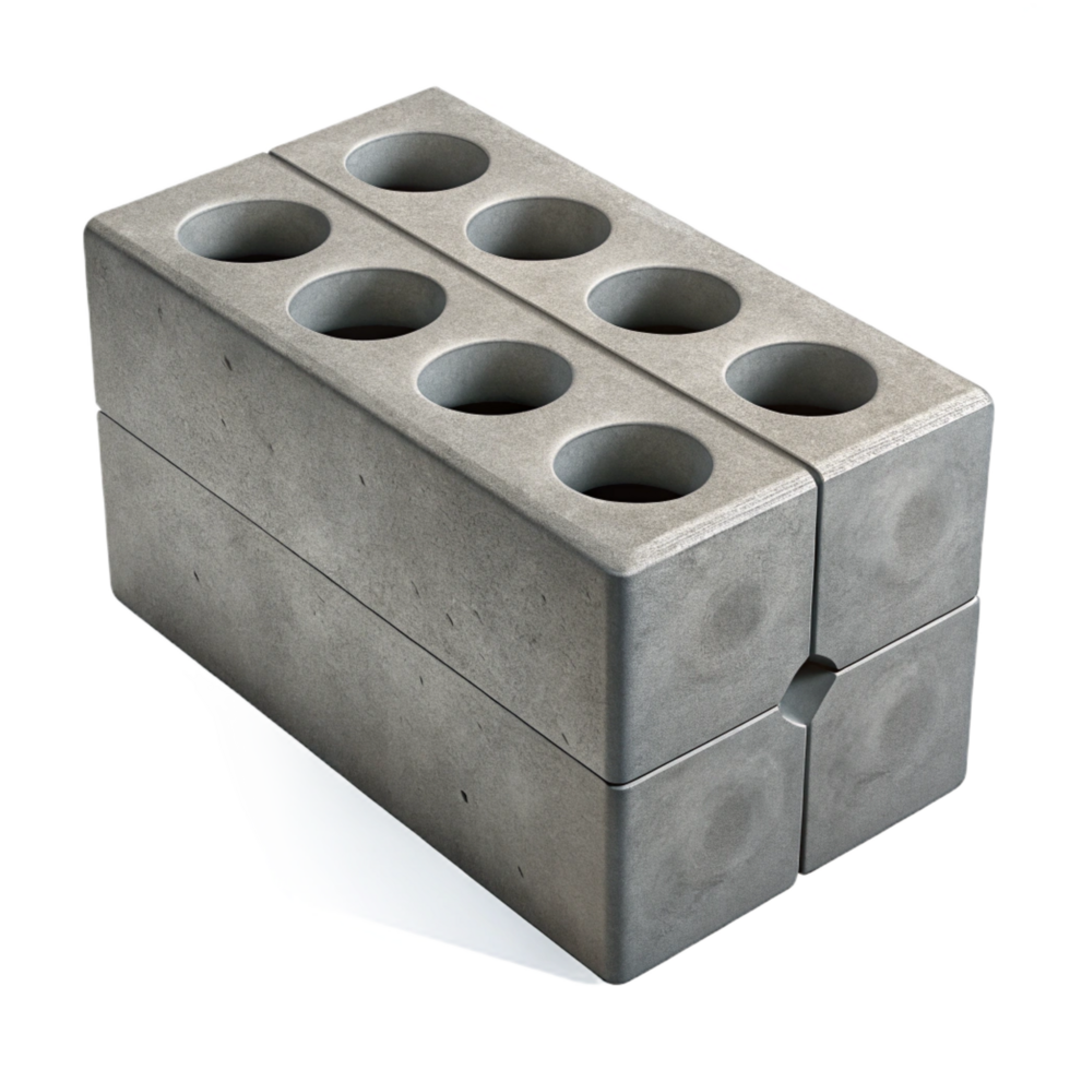 elegant modern Concrete block, cinder block, construction material, exclusive png