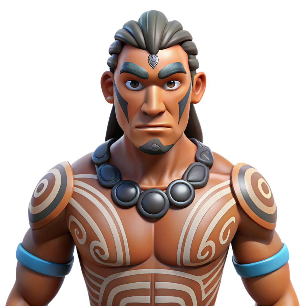 magnificent classic A stylized, tribal warrior tattoo design, high quality png