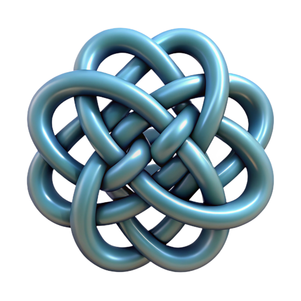 magnificent abstract A Celtic knot design, intricately woven, high quality png