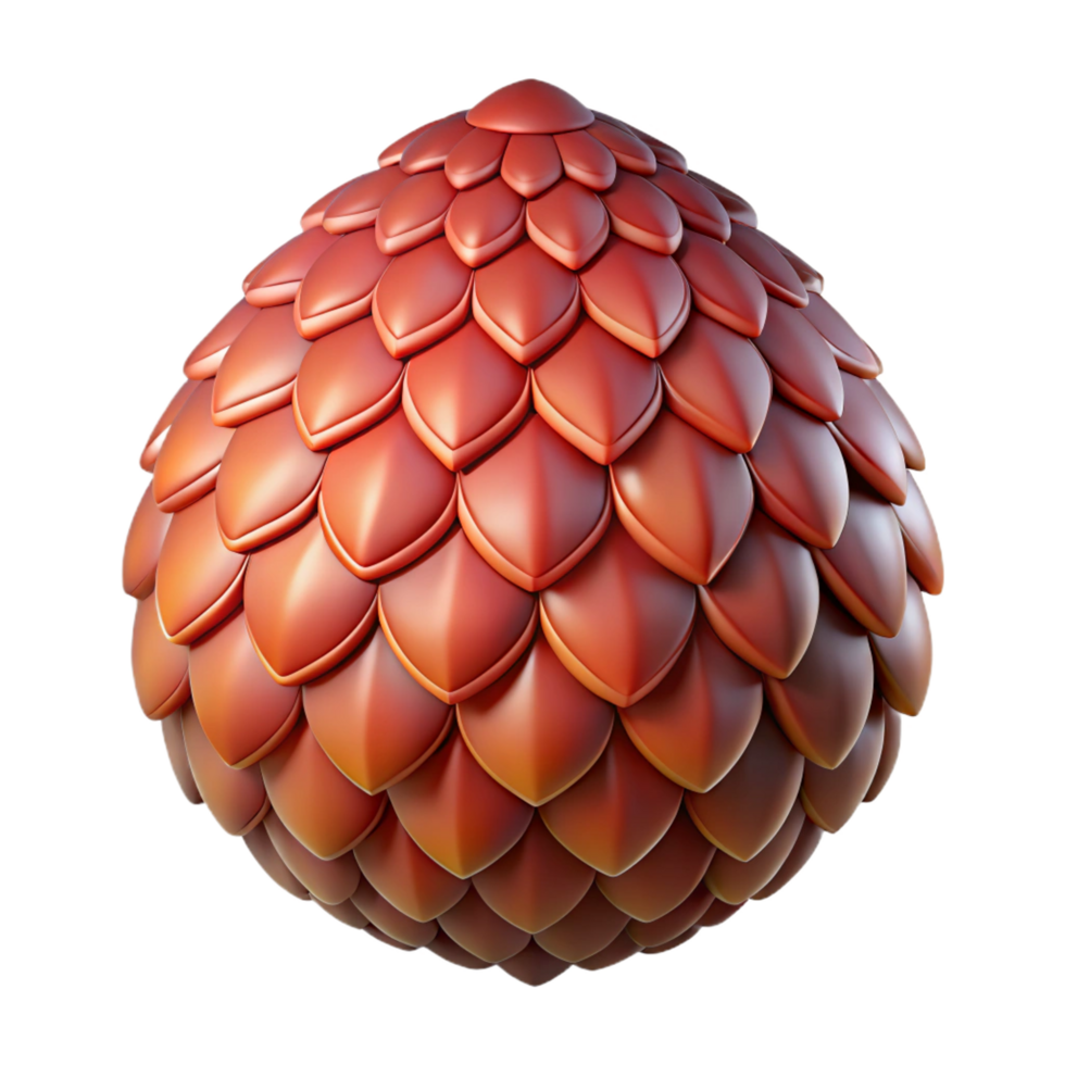 impressive artistic A single, realistic dragon scale, authentic png
