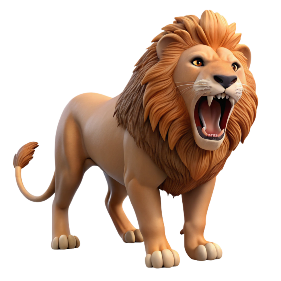 dramatic rustic A powerful African lion, roaring exclusive png