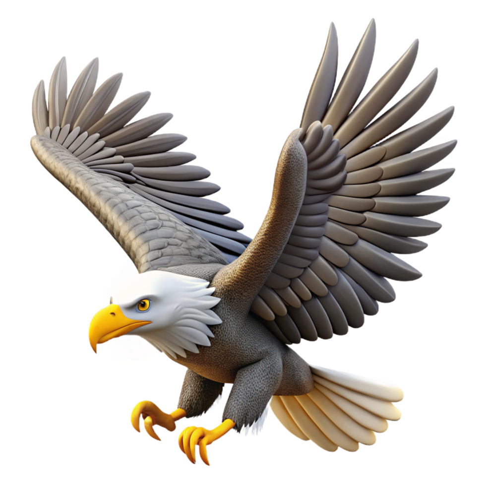 wonderful contemporary A gliding eagle detailed png