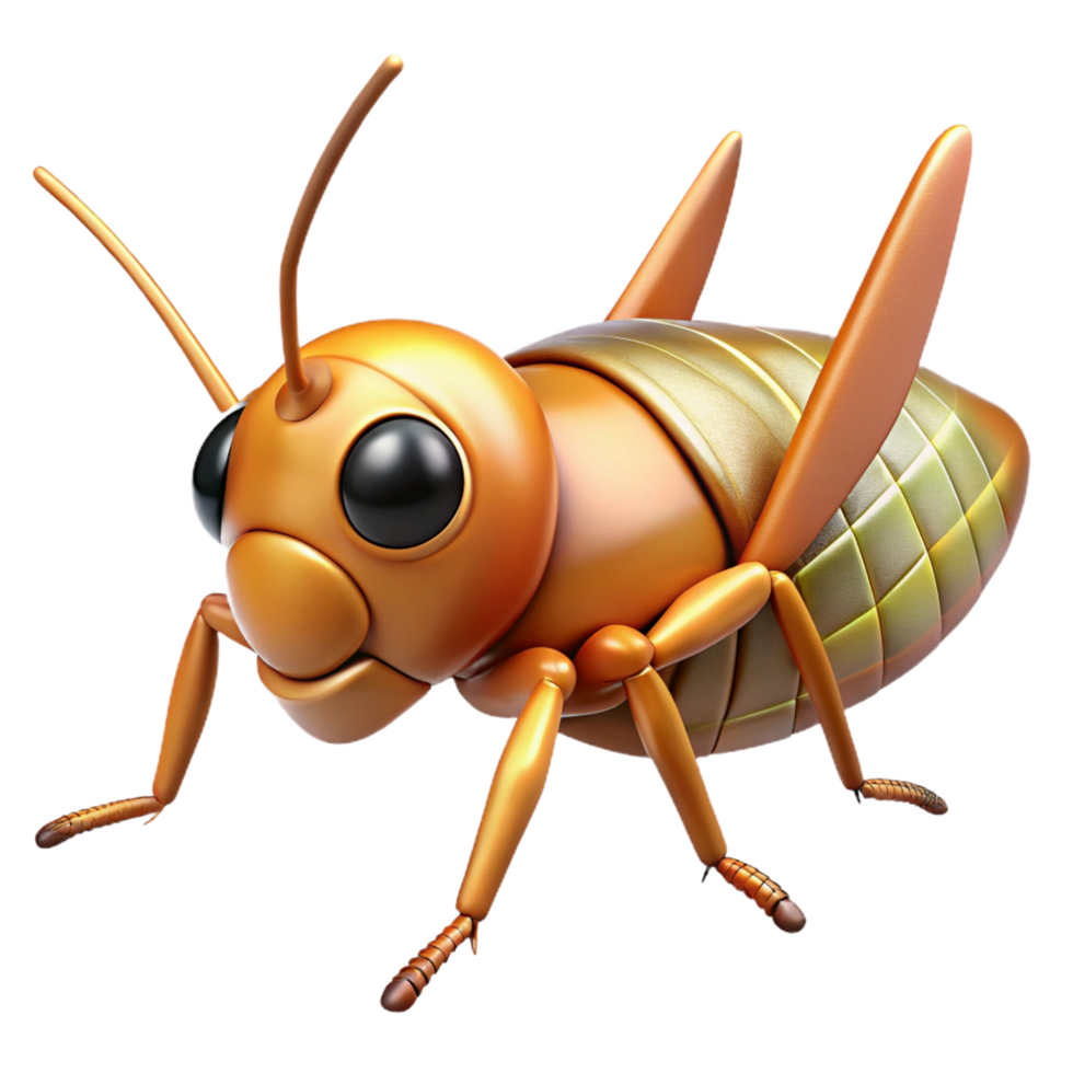 beautiful modern A chirping cricket high resolution png